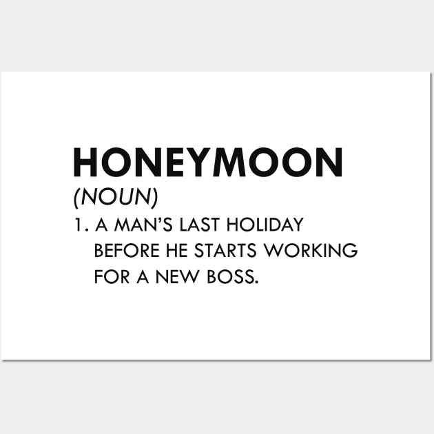 Honeymoon - A man's holiday before he starts working for new boss Wall Art by KC Happy Shop